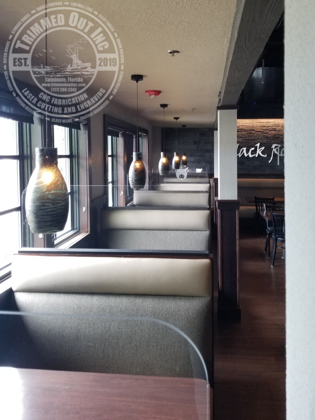 Covid Coronavirus Sneeze Guard Booth Divider Restaurant