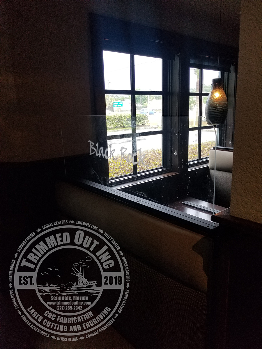 Covid Coronavirus Sneeze Guard Booth Divider Restaurant