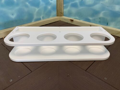 Multi cupholder organizer for center console, boat cup holder, clutter holder, Quad 4 cupholder