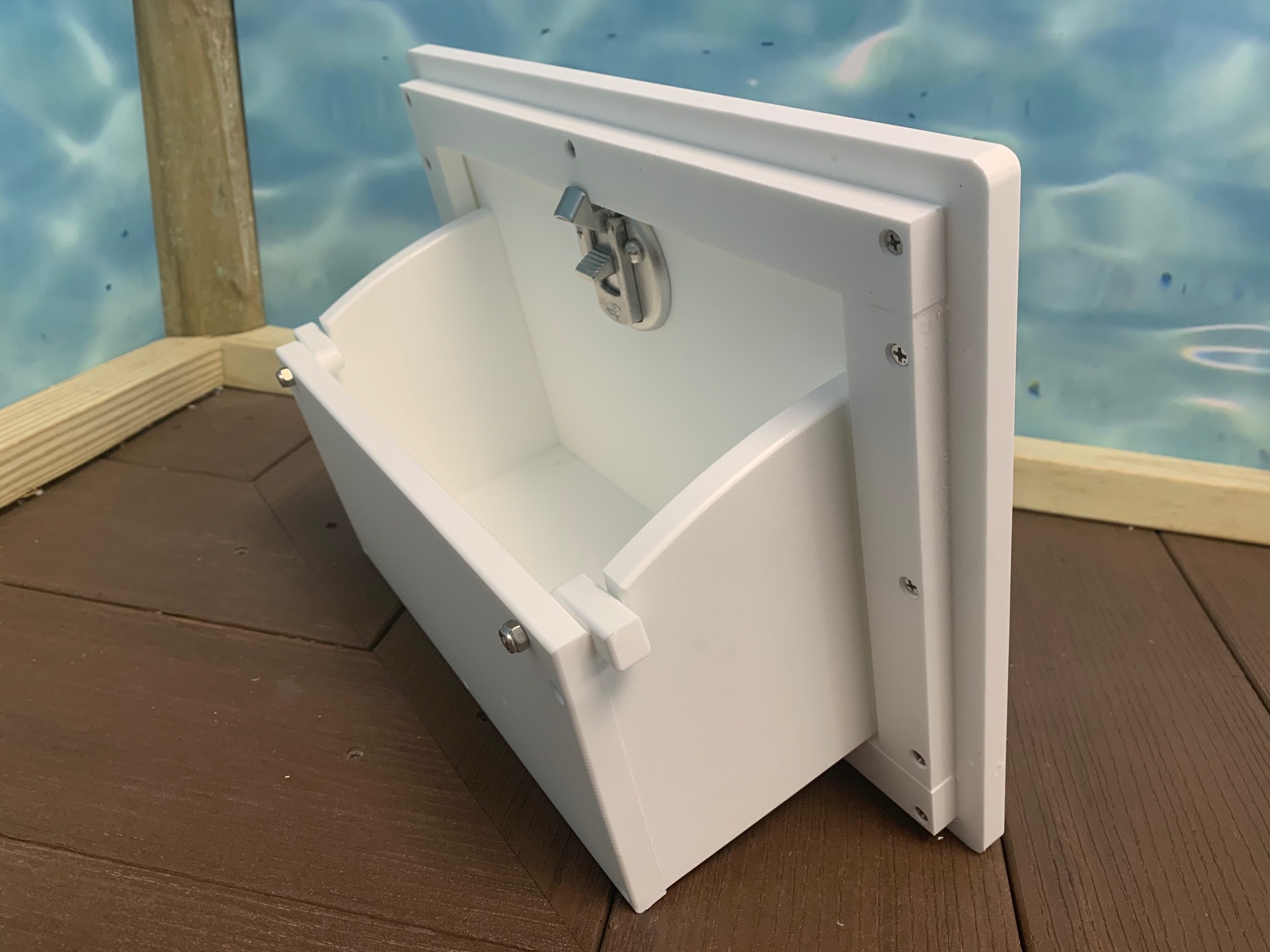 tilt out glove box storage box for boat