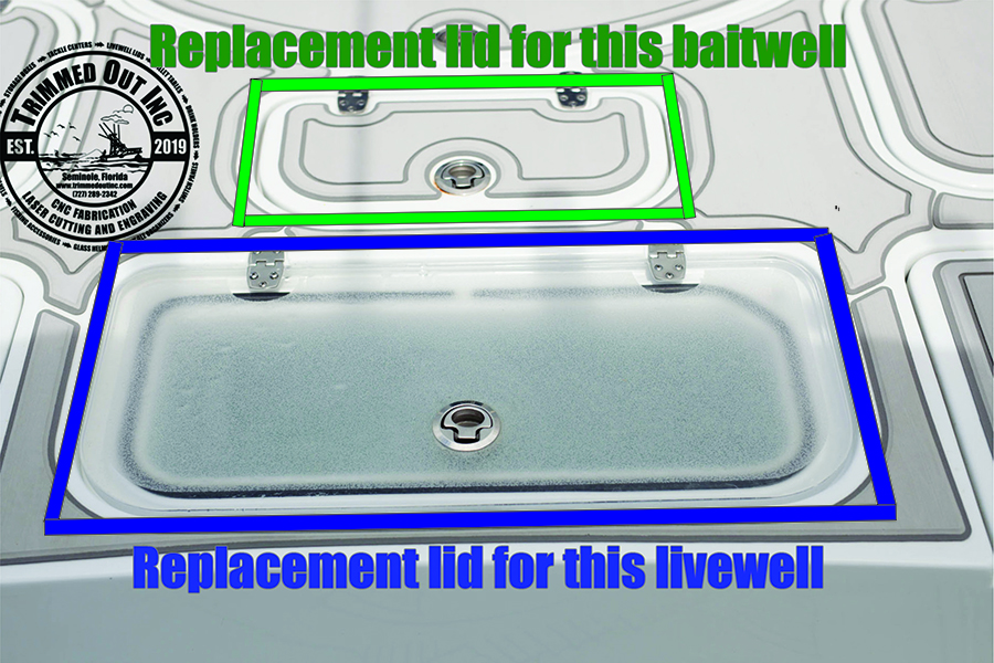 Contender 25 Bay Livewell or Baitwell Lid