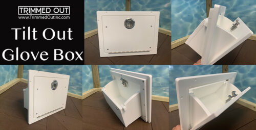 tilt out glove box storage box for boat