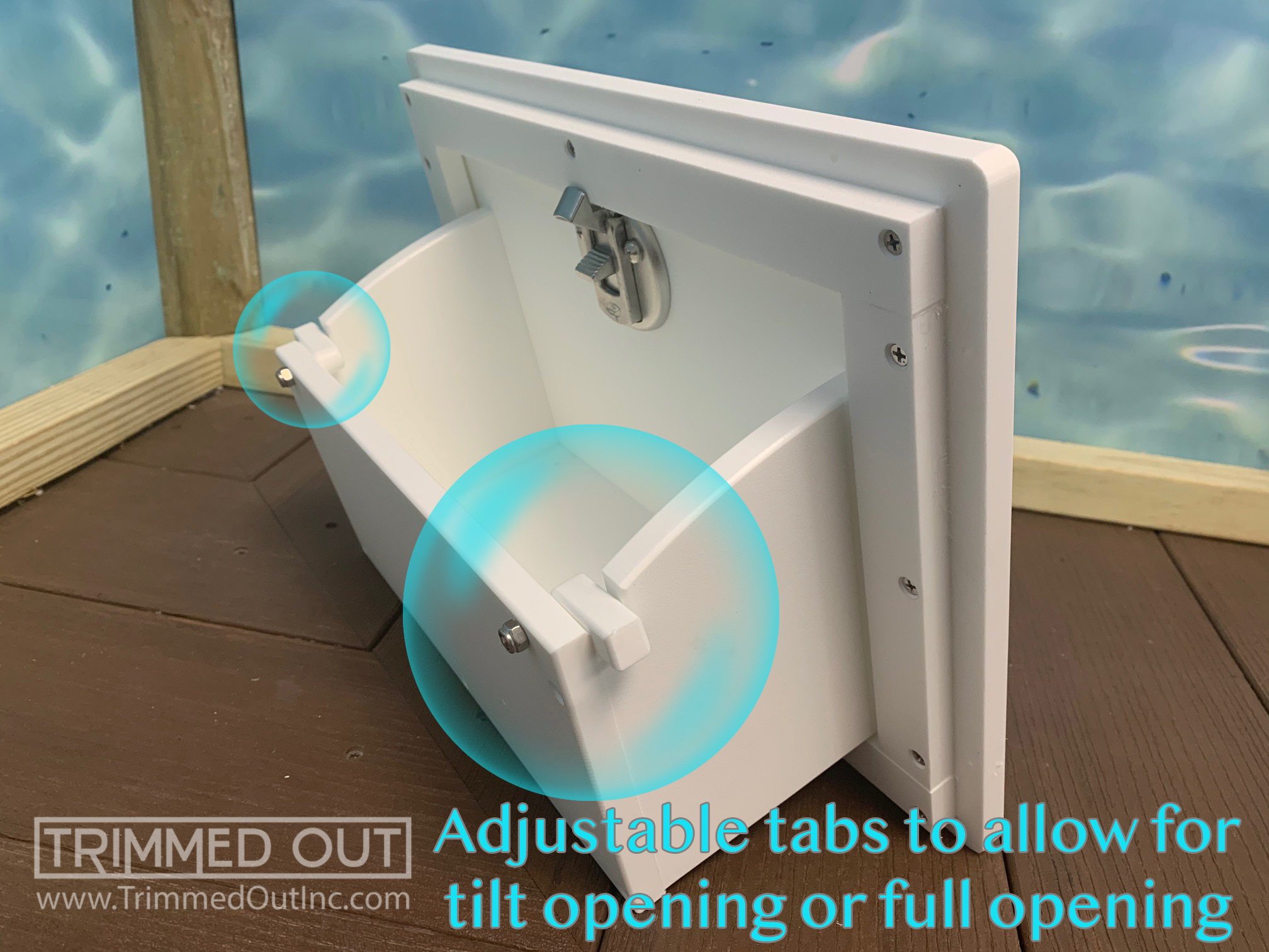 tilt out glove box storage box for boat